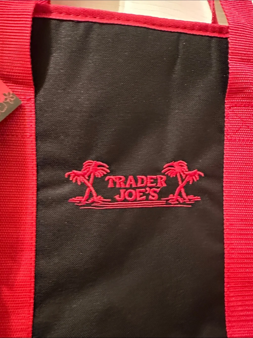 Trader Joe's Black & Red Insulated Grocery Tote